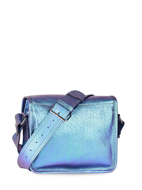 Cross Body Tas La Sacoche Scarabee Leder Paul marius Blauw scarabee SACOSSCA ander zicht 4