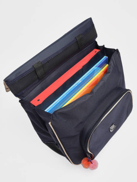 Boekentas Op Wieltjes 2 Compartimenten Tann's Blauw les fantaisies f 42265 ander zicht 3