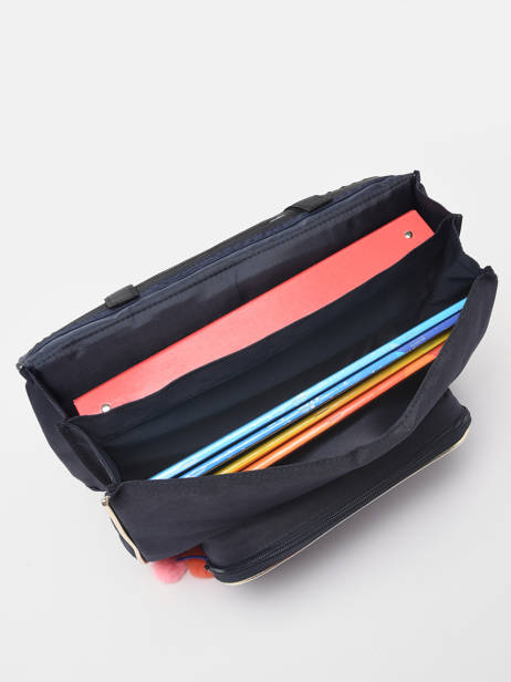 Boekentas 2 Compartimenten Tann's Blauw les fantaisies f 38265 ander zicht 3