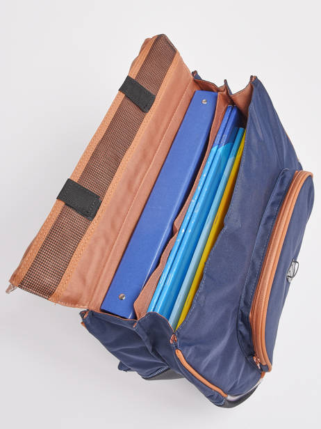 Boekentas Op Wieltjes 2 Compartimenten Tann's Blauw les fantaisies g - 22-42111 ander zicht 3