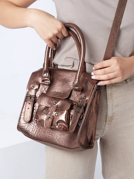 Handtas Vintage Leder Paul marius Bruin vintage S ander zicht 1