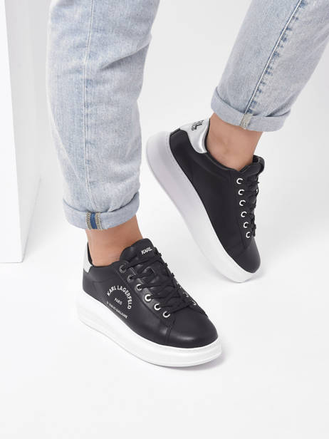 Sneakers Kapri Maison Karl lagerfeld Zwart accessoires KL62538 ander zicht 2