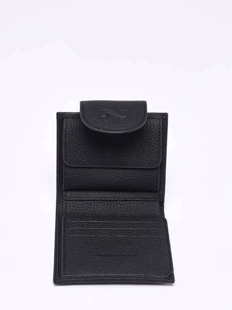 Portefeuille Trifold Leder Nathan baume Zwart original n 116N ander zicht 1