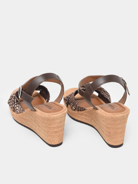 Sandalen Met Sleehak Tamaris Bruin accessoires 76709 ander zicht 3