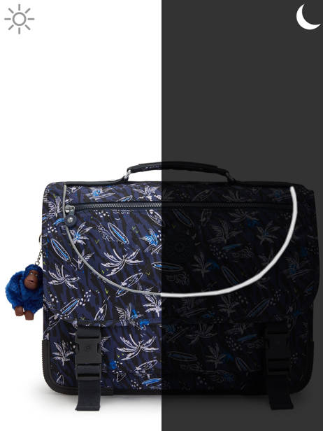 Boekentas Preppy 2 Compartimenten Kipling Blauw back to school KI6543 ander zicht 5