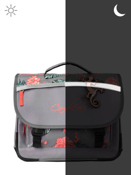 Boekentas 2 Compartimenten Cameleon Grijs actual PBBACA35 ander zicht 6